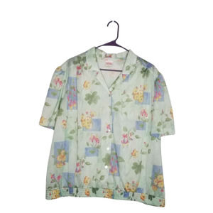Lady Graff Vintage Polyester Blouse Top